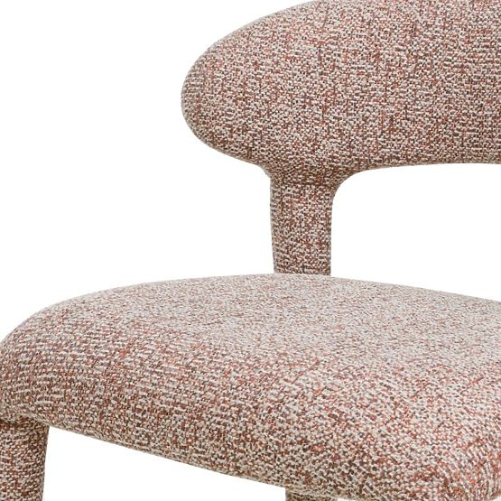 Gepolsterter Barhocker Hiroki, beige-bordeaux Mischung