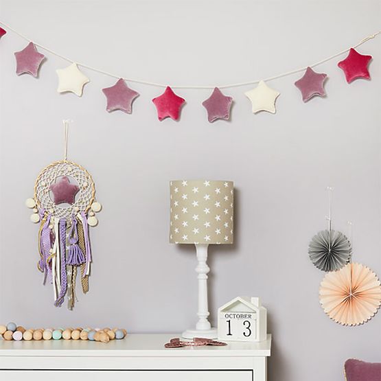Girlande Sterne - velvet