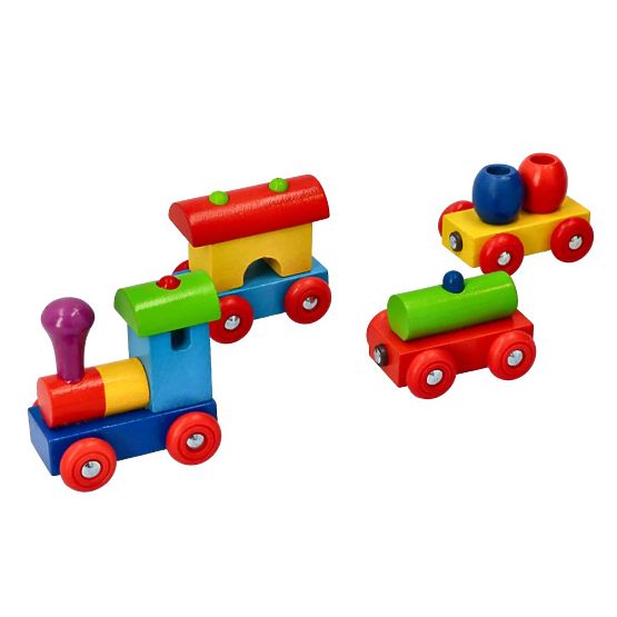 GOKI bunter Zug Peru Waggons mit Magneten