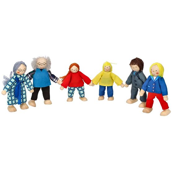GOKI Familie - Holzpuppen für das Puppenhaus