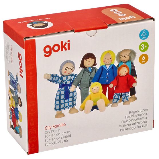 GOKI Familie - Holzpuppen für das Puppenhaus