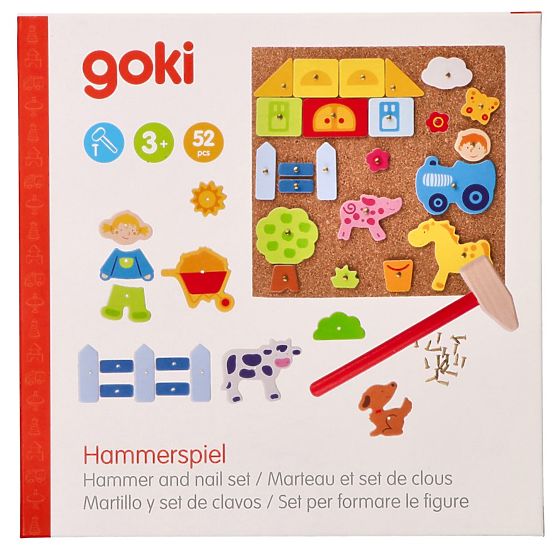 Goki Kork-Hammer-Spiel Bauernhof