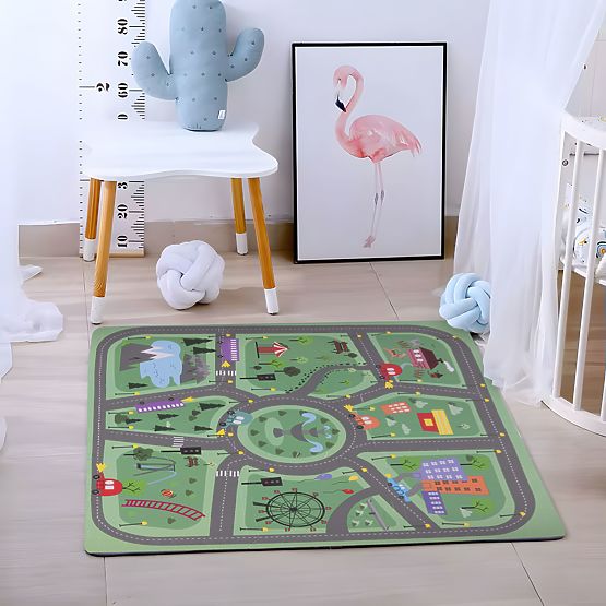 Große EVA-Schaumstoffmatte für Kinder Stadt 90,5x90,5 cm 21 Stk. ECOTOYS