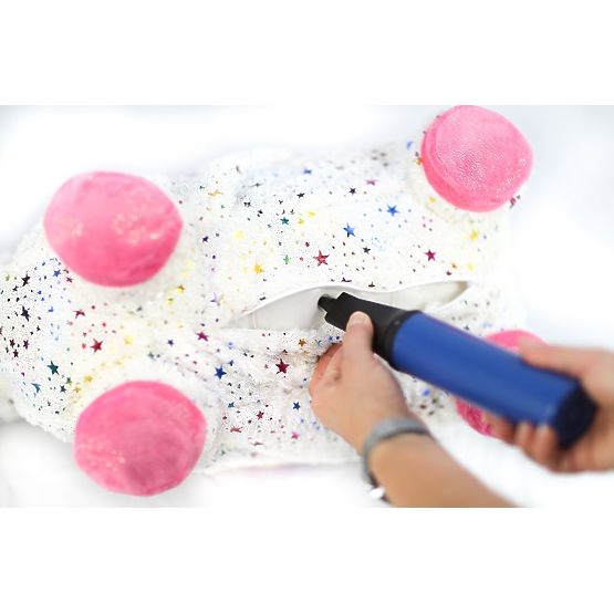 Gummihüpfendes Einhorn mit Bezug
