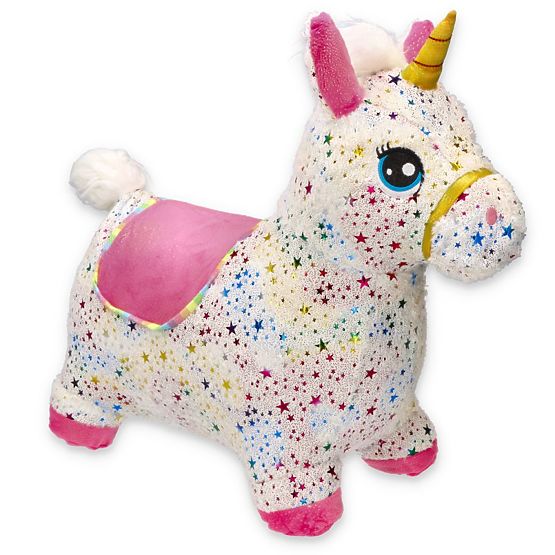 Gummihüpfendes Einhorn mit Bezug