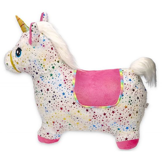 Gummihüpfendes Einhorn mit Bezug