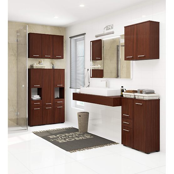 HÄNGEBADEZIMMERSCHRANK FIN W30 1T WENGE
