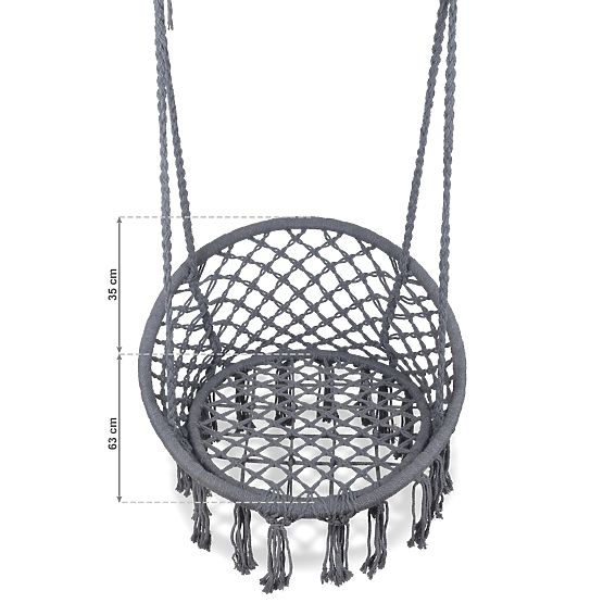 Hängender Schaukelstuhl – grau