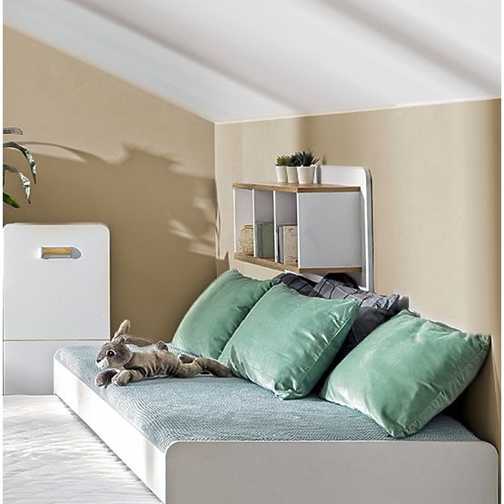 Hängendes Regal L9 - Weiß / Eiche Nash