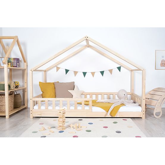 Hausbett mit Rausfallschutz Leola Hip - natur