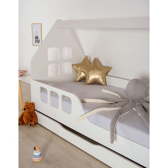 Hausbett Woody 160 x 80 cm - weiß