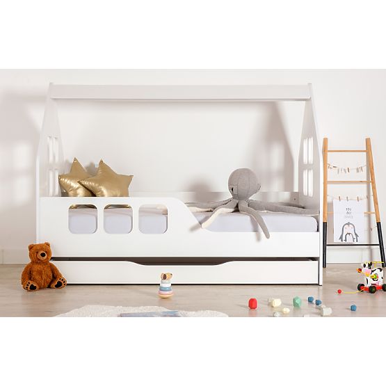 Hausbett Woody 160 x 80 cm - weiß