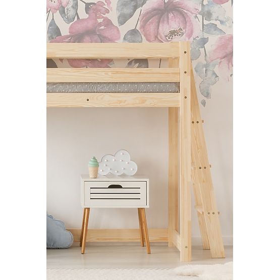 Kinderbett Hochbett Tower - Leiter an der Seite