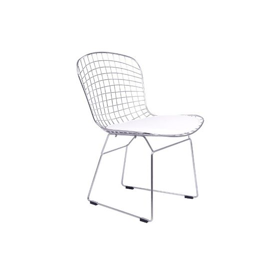 Hochstühle Stuhl FINO chrom / weiß