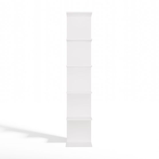 HOHES WEIßES REGAL 6P 180 cm 6 Regalböden für Bücher und Dokumente für Büro und Wohnzimmer