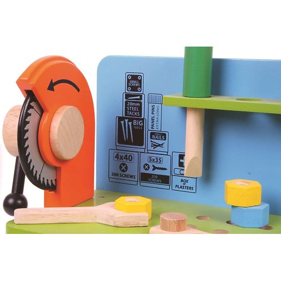 Holz DIY Werkstatt mit Werkzeugen