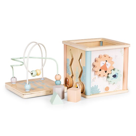 Holz-Lernwürfel mit Formen ECOTOYS
