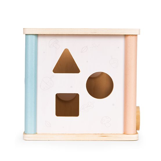 Holz-Lernwürfel mit Formen ECOTOYS