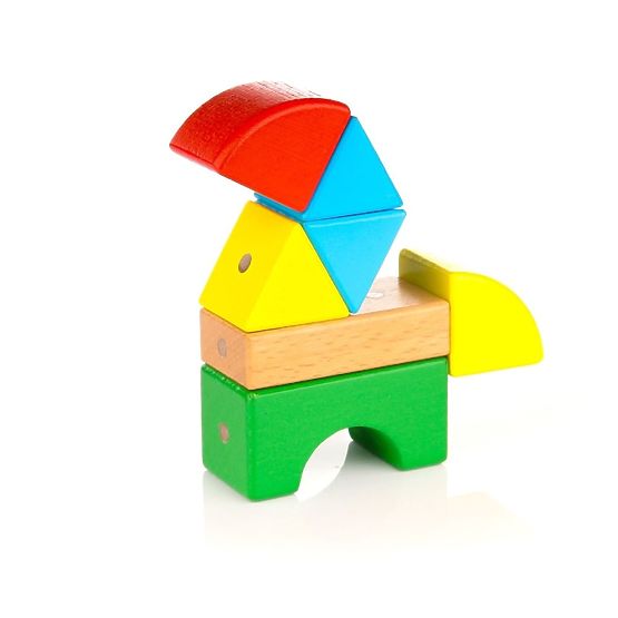 Holz-Magnetische Bausteine WABI, 20 Elemente