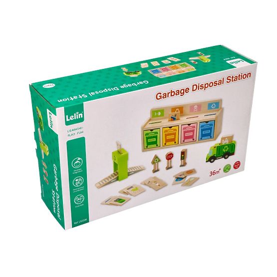 Holz-Müllsortierer - Puzzle