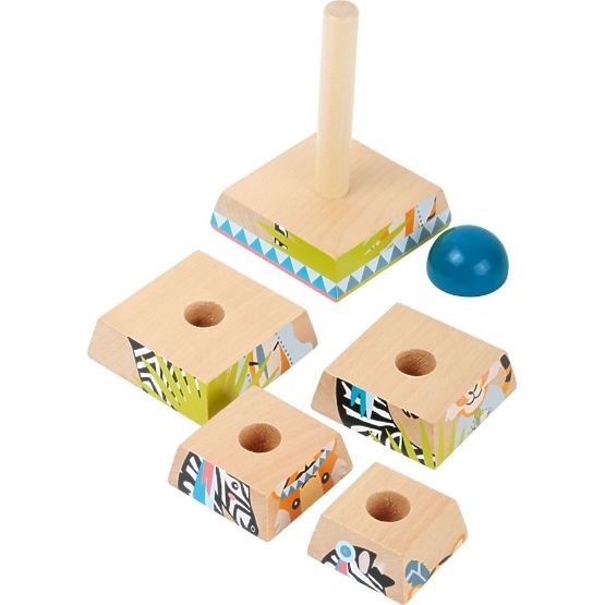 Holz- pyramide für Kinder Jungle