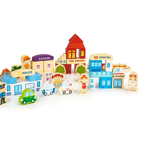 Holzbausatz - Fun city 120 Stk