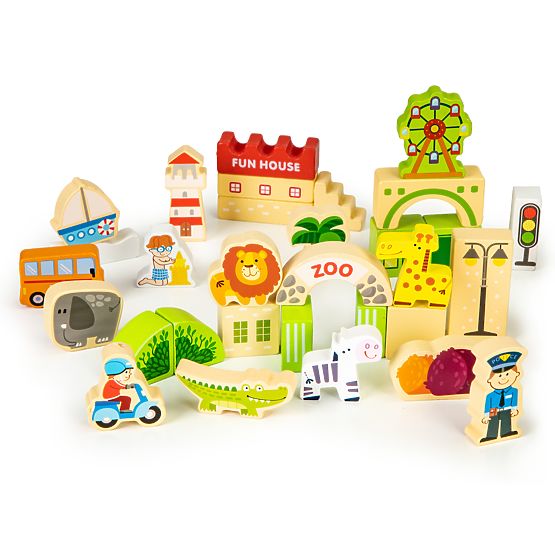 Holzbausatz - Fun city 120 Stk