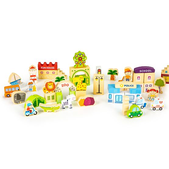 Holzbausatz - Fun city 120 Stk