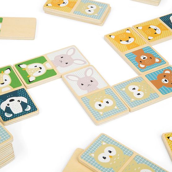 Holzdomino Bigjigs Toys - Waldtiere