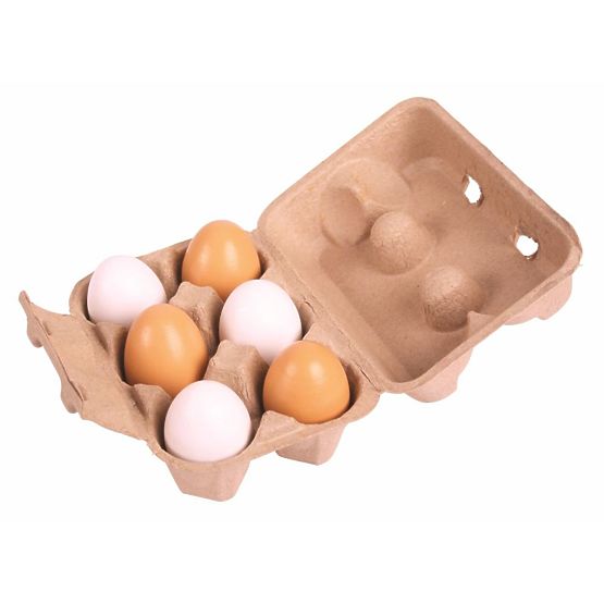 Holzeier 6 Stück
