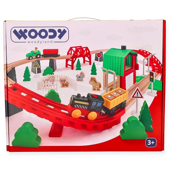 Holzeisenbahn Leben auf dem Bauernhof