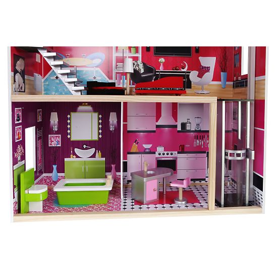 hölzern haus für Puppen Malibu