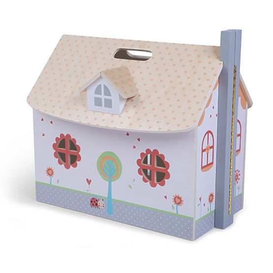 Holzhaus für Puppen mit Möbeln