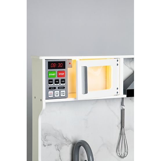 Holzküche für Kinder mit Geräuschen und LED + Zubehör ECOTOYS