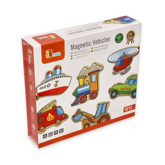 Holzmagnete für Kinder - Fahrzeuge