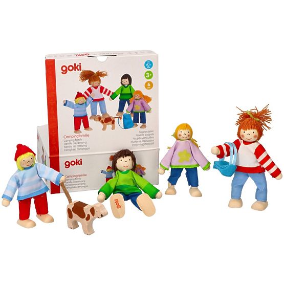 Holzpuppen auf einer Reise