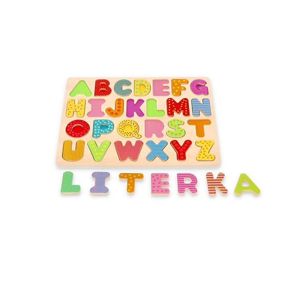 Holzpuzzle-Alphabet - Großbuchstaben