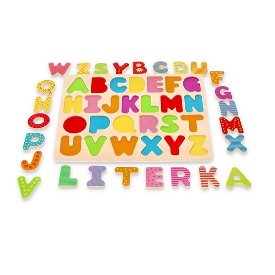 Holzpuzzle-Alphabet - Großbuchstaben