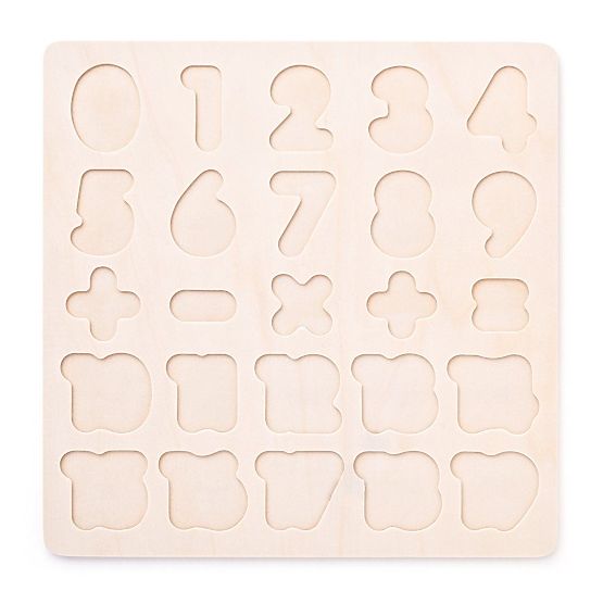 Holzpuzzle Zahlen