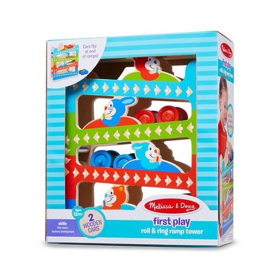 Holzrutsche mit Tieren