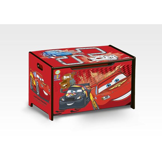 Holzspielzeugkiste Cars