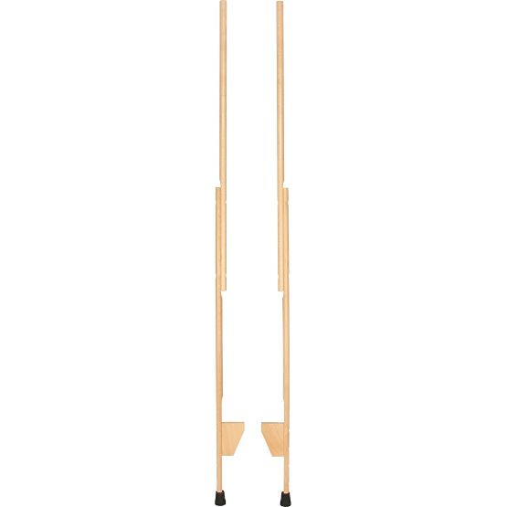 Holzstelzen mit verstellbarer Höhe, 177 cm