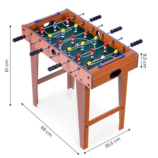 Holztischfußball 69x35,5 cm Tischfußballspiel ECOTOYS