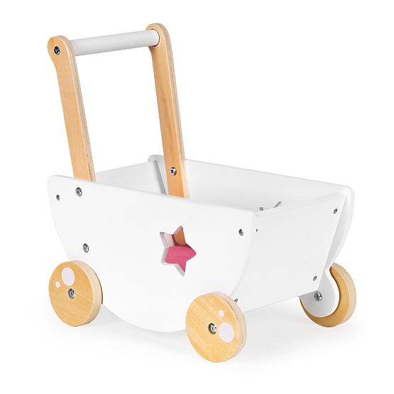 Puppenwagen aus Holz + Walker 2 in 1
