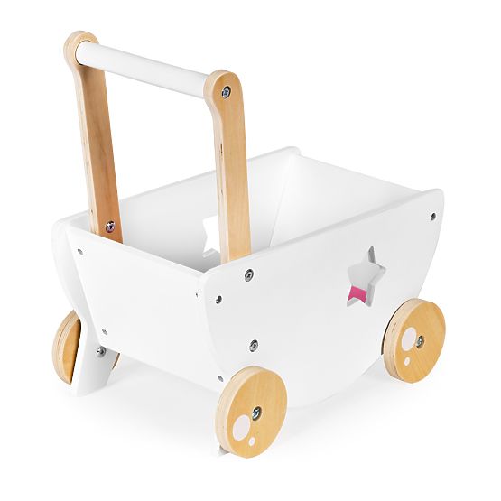 Puppenwagen aus Holz + Walker 2 in 1