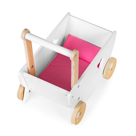 Puppenwagen aus Holz + Walker 2 in 1