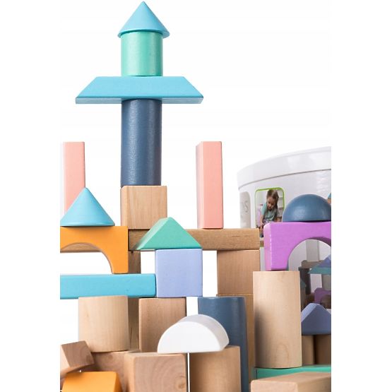 Holzwürfel in einer Schachtel - 100 Stk