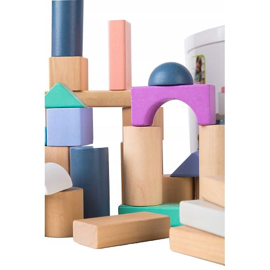 Holzwürfel in einer Schachtel - 50 Stk