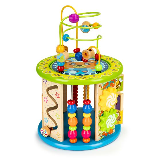 Holzwürfel mit Spielen und Angelspiel ECOTOYS