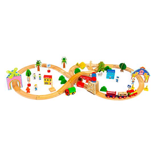 Holzzug 74 Teile ECOTOYS